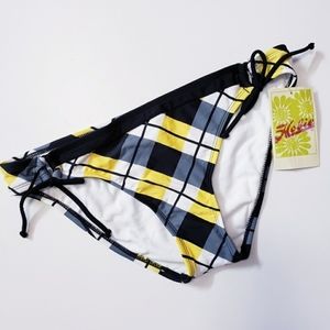 Hobie yellow black swim bikini bottom